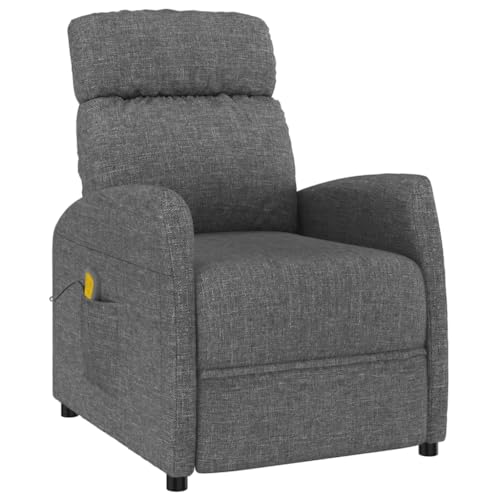 vidaXL Fauteuil de Massage, Siège Inclinable avec Dossier et Repose-Pied Réglables, Chaise de...