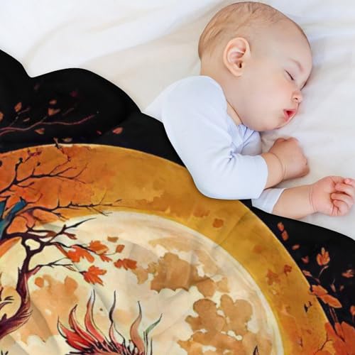 Couverture Phénix en flannel douce, jeté de lit haut de gamme