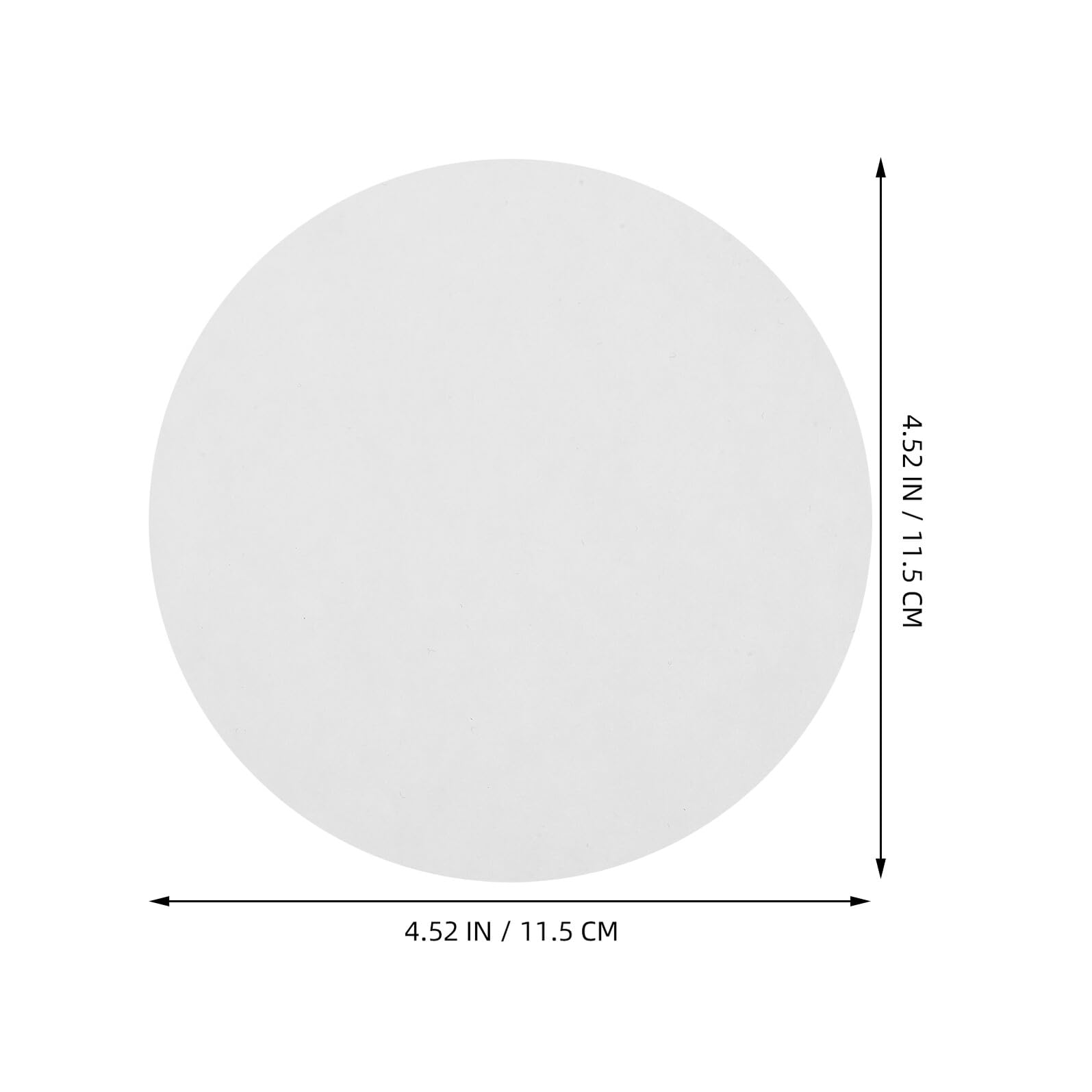 ULTECHNOVO Cercles de papier filtre de laboratoire - 110mm Débit moyen Papier Filtre Qualitatif, Lot de 100, débit de 35 s/100 ml, pour Laboratoire, Filtration des Boissons Café
