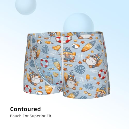 Boys' Cotton Boxer Brief Soft Underwear-Summer Time With Gnome4