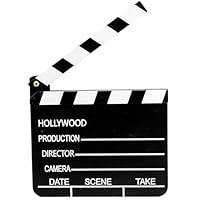 W WIDMANN MILANO Party Fashion - Filmklappe, 20 x 18 cm, Film Requisiten, Regieklappe, Hollywood Mottoparty