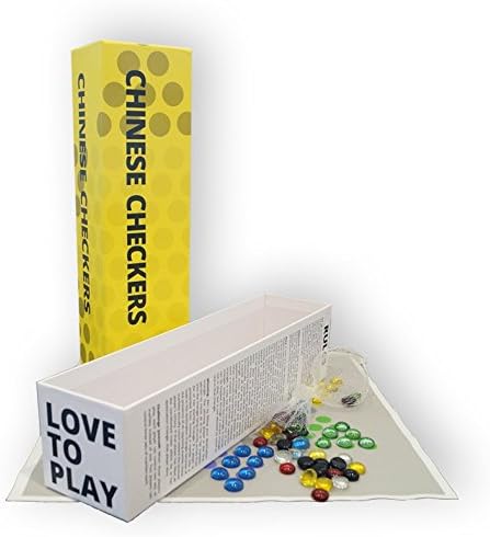 Chinese Checkers by Baxbo Games Featuring a Vinyl Rollup Game Board