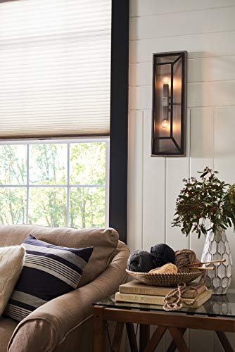 Hinkley Fulton Collection Contemporary Modern Two Light Wall Sconce, Aged Zinc