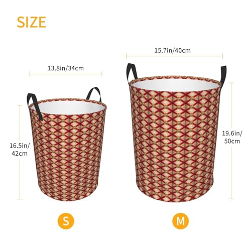 Panier à linge rond étanche imprimé Floride bac de rangement maison - 6