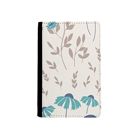 Porte-passeport beige fleur étui de protection aux finitions soignées