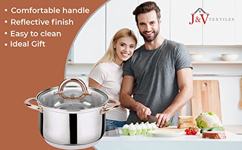 American Dream 6-Piece Stainless Steel Casserole Set Pots And Lids #TOP3