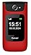 Funker Seniorenhandy 4G mit Klappdeckel C200 Comfort, große Tasten, einfache Bedienung, SOS-Taste, USB-C, Farbe Rot