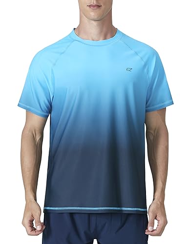 Image of Men's Swim Shirts Rash Guard UPF 50+ UV Sun Protection T-Shirt Quick Dry Fishing Beach T Shirts