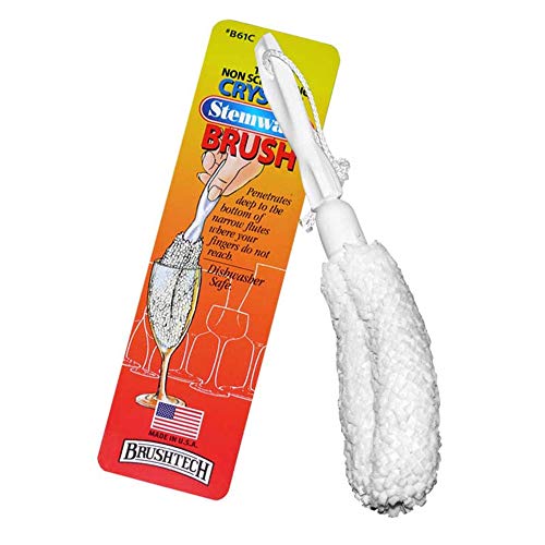 Brushtech Crystal Wine Glass Cleaning Brush Set of 2