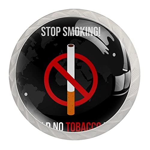 Tiradores de cajón de fondo oscuro para el día del tabaco, manijas de armario, tocador, pomos con tornillos, 4 unidades