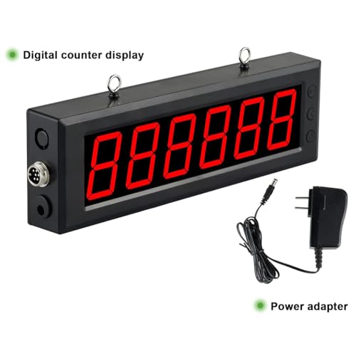 Contatore Digitale Automatico, Display 0-999999, contatore a induzione per conteggio a cottimo e Traffico su Linea di Produzione, Uso Industriale,