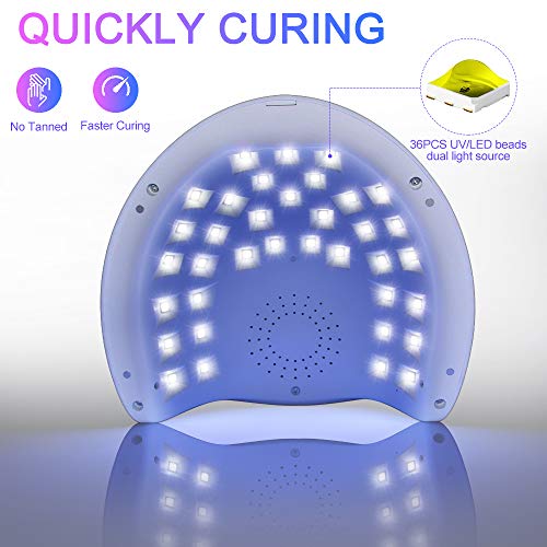 Uv Led Nail Lamp 150W, Nailgirls Fast Professional Nail Dryer For Gel Polish With 4 Timer Setting & Smart Sensor Nail Lights For Manciure/Pedicure #TOP3