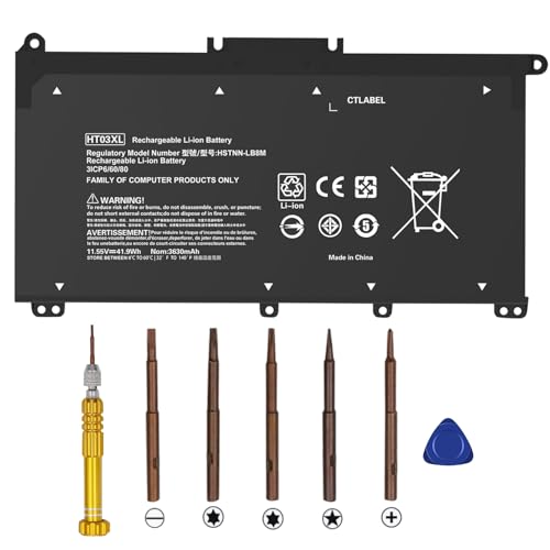 Bituoer HT03XL L11119-855 Laptop Battery for HP Pavilion 14-CF 14-DF 14-CE 15-DB 15-DW 15-DA 15-DY 17-BY 17-CA Series, 14M-DH0003DX/DH1003DX 15T-DA000