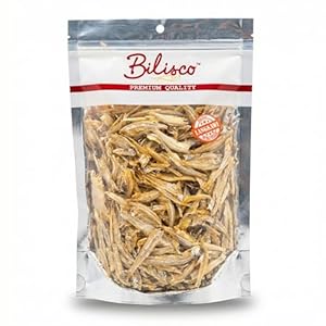 Getrocknete Sardellen (Ikan Bilis Putih Kopek) 200g - Malaysischer Trockenfisch - Ideal für Sambal, Nasi Goreng & Asiatische Küche - Wiederverschließbarer Beutel
