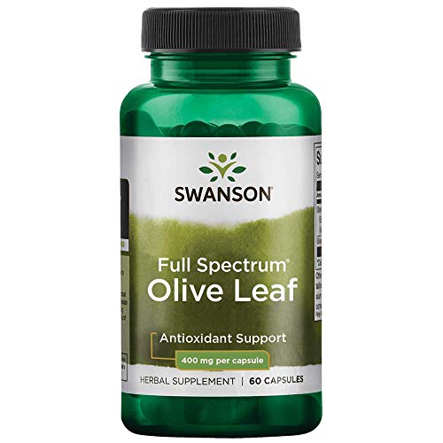 Swanson Full Spectrum Olive Leaf 400 Milligrams 60 Capsules