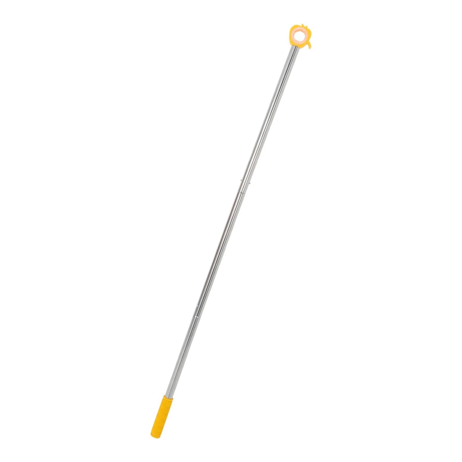LIZHAYG Window Pole Opener Awning Opening Pole Push Pull Window Opener 46 Blinds Opener 3 Section Wand Skylight Shade Curtain Window Pull Rod