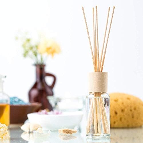 FEPITO 60 Pcs Fiber Diffuser Sticks Oil Diffusers Replacement Aroma Fibre Diffuser Sticks (24cm x 3mm)