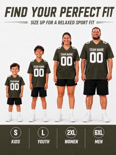 Image of Custom Replica Football Jersey with Name Number Logo