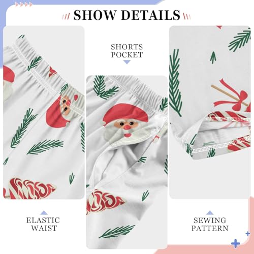 Boys' Pants Christmas Candy Canes Twigs Long Bottoms Jogger Pants Elastic Waist Trousers with Pockets S-XL4