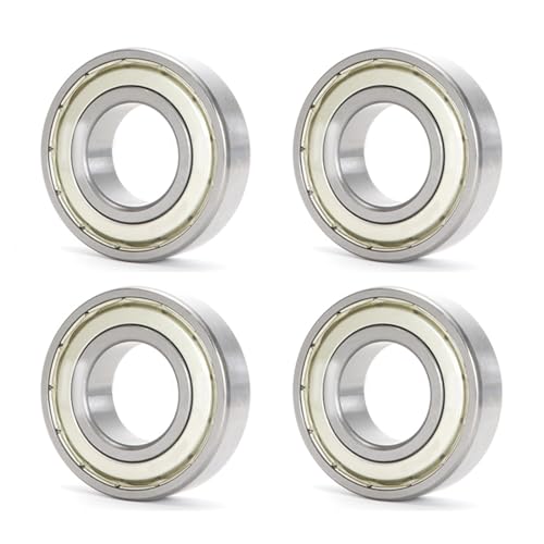 HAISHANG 4 Pièces Roulements à Billes 695ZZ 5x13x4mm Acier Chromé avec Joints Métalliques Doubles Roulement à Billes à Gorge Profonde