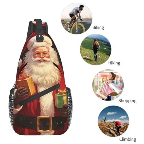 Bolso cruzado mochila tipo sling unisex negro miniatura 6