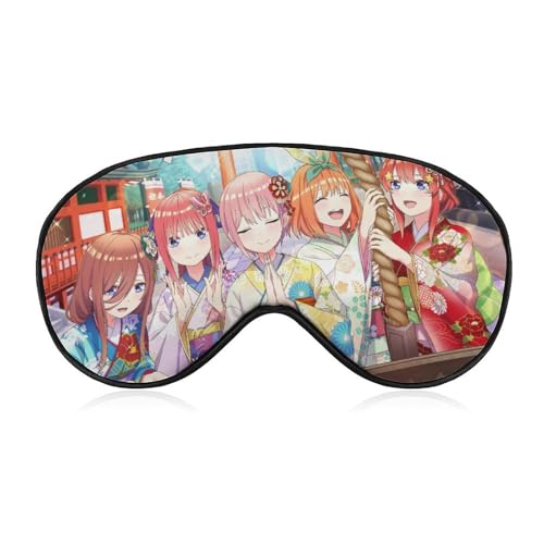 五等分の花嫁 アイマスク 睡眠用アイマスク 遮光率99.99%以上 目隠し シルク アイピロ 眼罩 睡眠グッズ 快眠 安眠 圧迫感なし 通気性