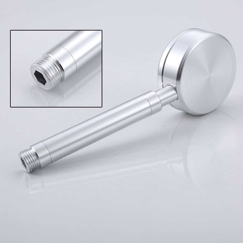 Ręczna ciśnieniowa aluminiowa głowica prysznicowa 22 cm - zdejmowana i nadająca się do prania uniwersalna dopasowana lekka głowica prysznicowa łazienkowa dla łatwego czyszczenia i optymalnego