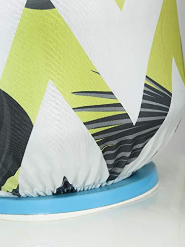 Image of Cortina Printed Water Dispenser Bottle Can Cover | Elastic Closure | Machine Washable | Polyester Material | Environmental Friendly | Digital Print | 45cm x 42cm x 43cm | 20 Lts | 2Pc | Yellow & Red