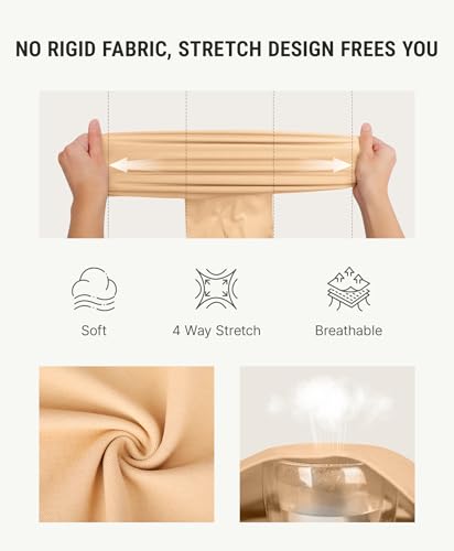 Image of FeelinGirl Women Tank Tops Shapewear: Tummy Control Compression Tank V Neck Seamless Body Shaper Camisole Tops for Women