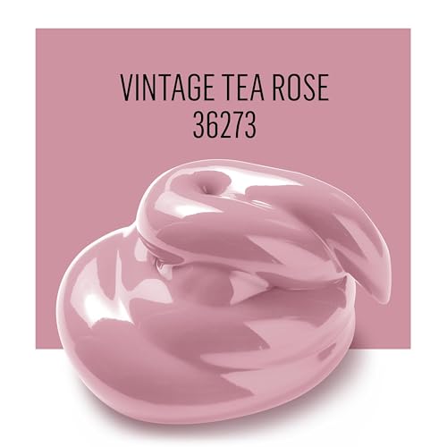 Image of FolkArt Acrylic Craft Paints, Vintage Tea Rose 8 fl oz Premium Matte Finish Paint, Perfect For Easy To Apply DIY Arts And Crafts, 36273