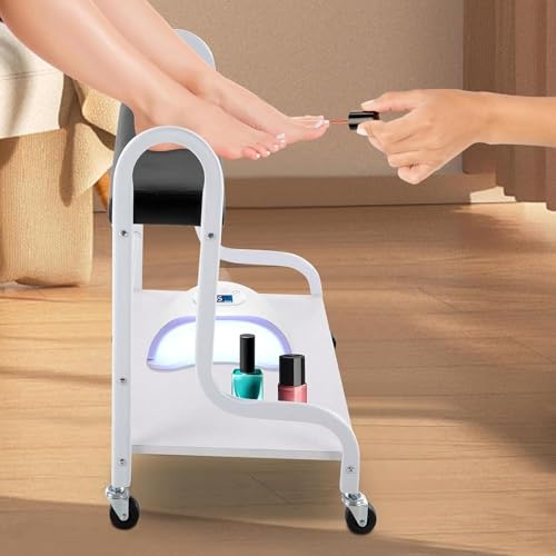 Carro portatil para spa de pies con ruedas y almacenamiento miniatura 5
