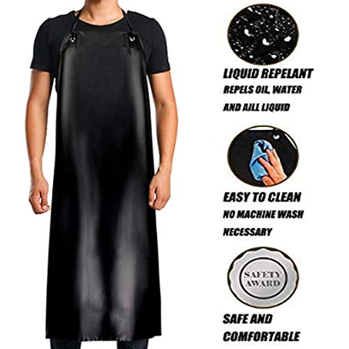 Pupopik Waterproof Rubber Vinyl Apron 40 Inch -Stay Dry thumb #4