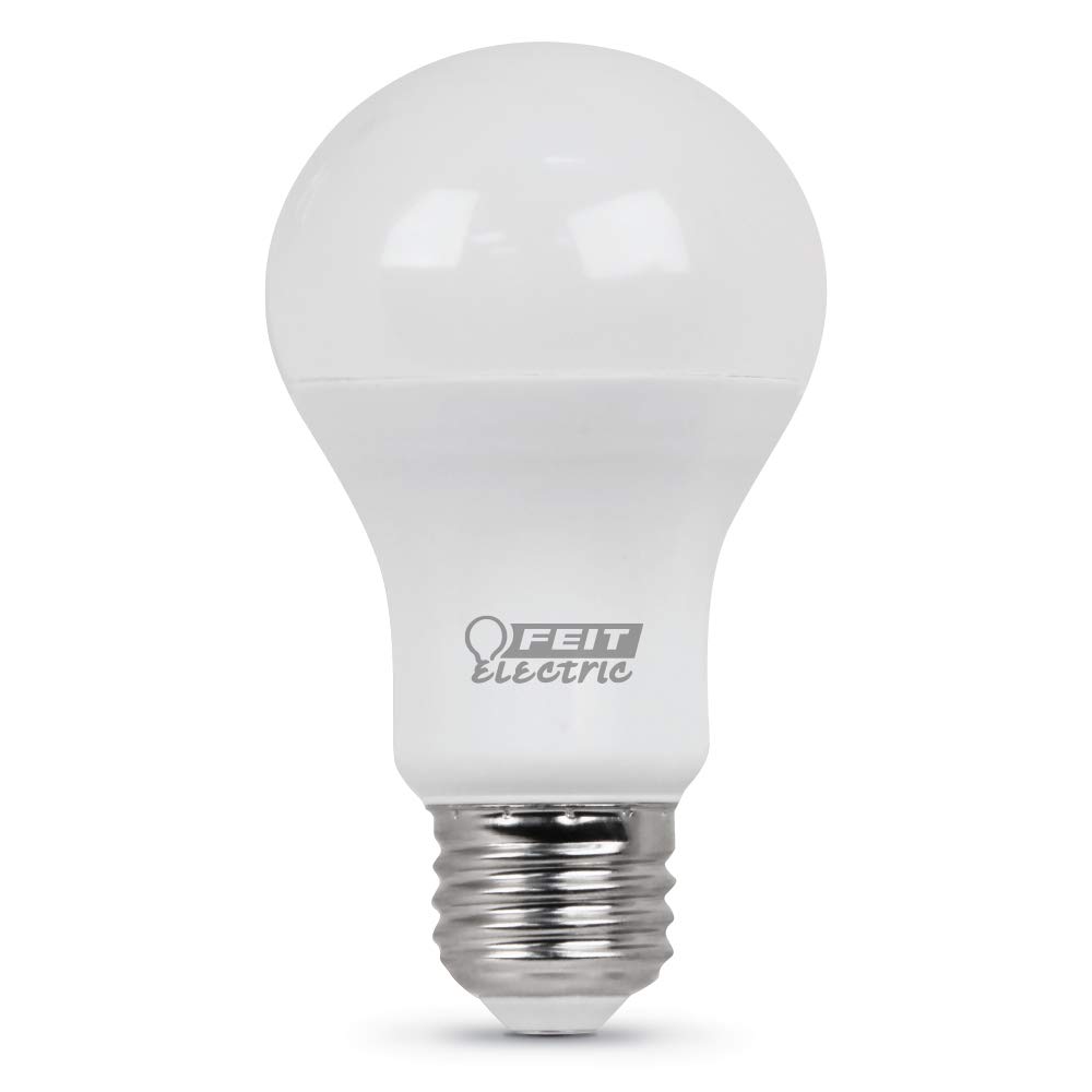 Feit Electric A19 LED Light Bulb 60W Equivalent E26 Medium Base 800 Lumens 3500K Neutral White Non-Dimmable Standard