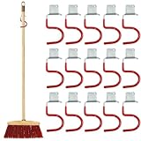 Rangement d'outils peu encombrant : gardez votre garage ou abri de jardin organisé avec ces crochets de support en métal robuste. Conçus pour contenir divers outils tels que des pelles, des balais et même des raquettes de tennis, ils maximisent efficacement votre espace.