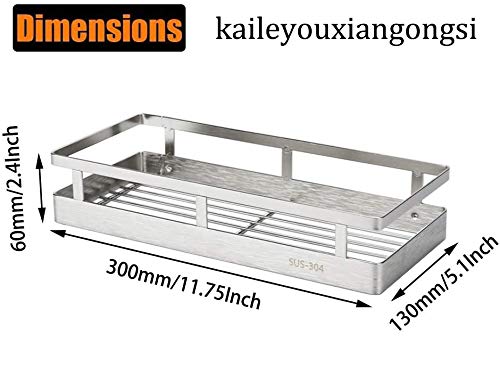Kaileyouxiangongsi Sus304 Stainless Steel Wall Mount Spice Rack Storage Basket thumb #1