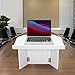 Foldable Tabletop Podium, Podium Stand with Bookstop Portable Folding Tabletop Desk Teacher Speaker Lecture Classroom Presentation Stand, Laptop Computer Book Holder, White