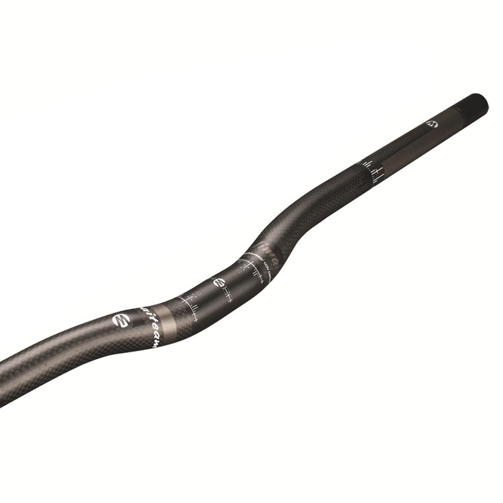Guidon De Vélo Pliant 25.4mm Guidon en Carbone 380/400/420/440/460/480/500/520/540/560/580/600/620/640/660/680/700mm Riser Bars, for BMX/VTT/Scooters (Size : 640mm)