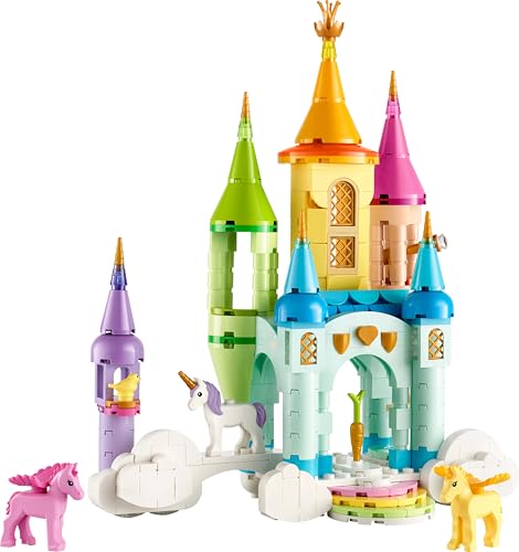 Image of LEGO Creator 3in1 Unicorn Castle Toy Animals Playset and Room Decor 31175 Building Blocks Toys for 8+ Gift for Boys and Girls