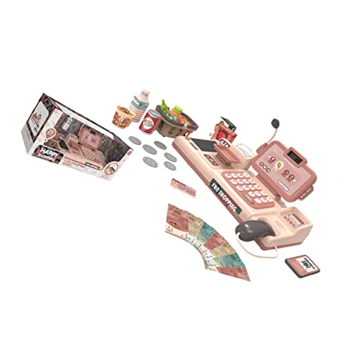 jojofuny 1 Conjunto Caixa Registradora De Brinquedo Infantil Caixa Registradora De Brinquedo Caixa R