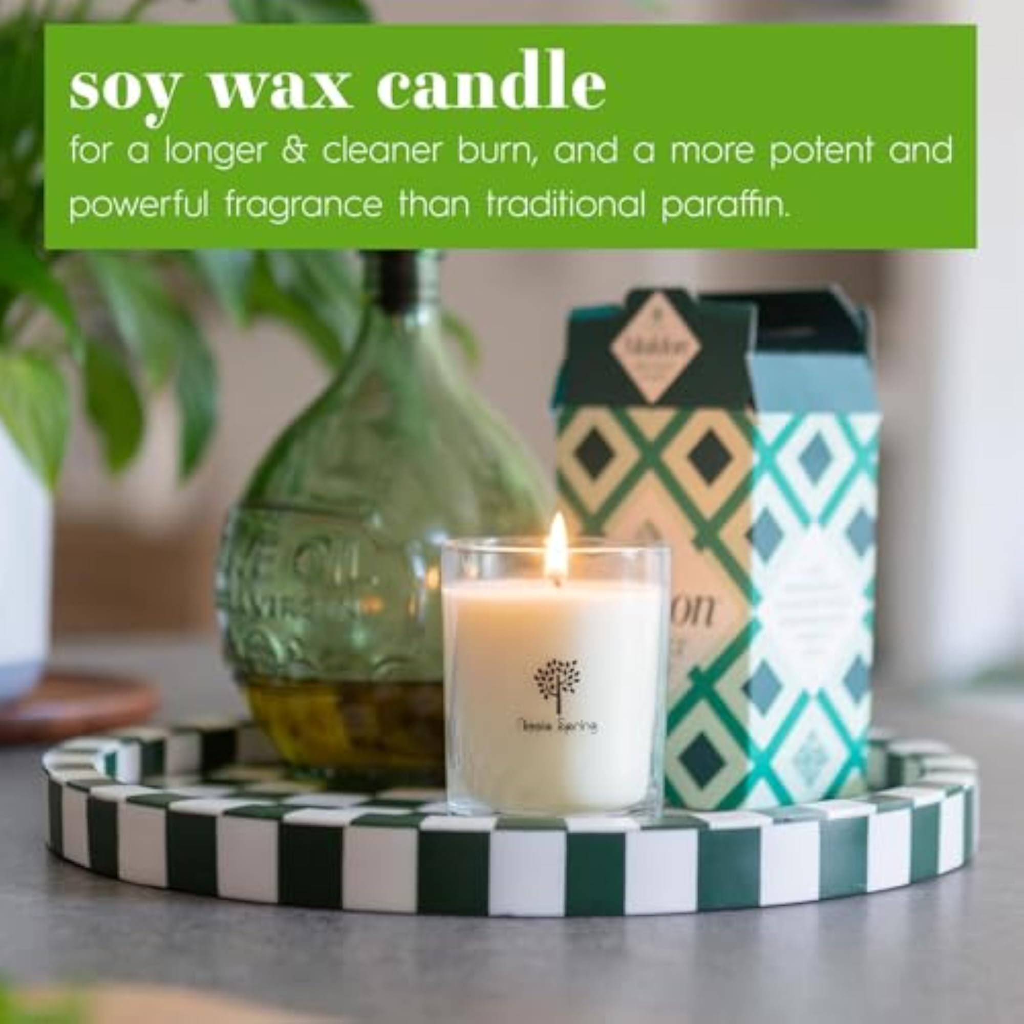 Soy Wax Scented Candle with Jar - Vanilla Sands