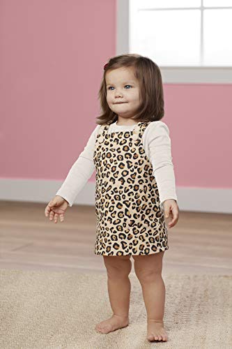 Mud Pie Baby Girls' Leopard Overall Dress, 12-18 Months #TOP2