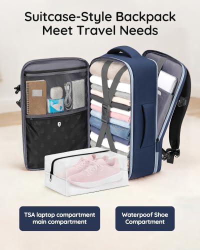 Image of Taygeer TSA Approved Carry on Backpack, Personal Item Travel Bag, Ink Blue