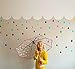 Raindrops Rainbow 120x Multicolore Polka Dot Wall Stickers per Bambini Baby Nursery Art Home Decor