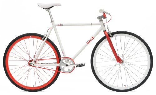 Chill Bikes Single Speed Commuter Fixie Bike Alloy Frame, Matte White, 53cm