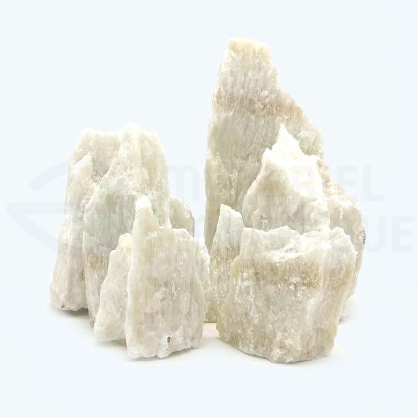 Hanicks Aquarium Stones Fish Tank Rocks Natural Decoration for Aquascaping (Ice Rock, 1KG)