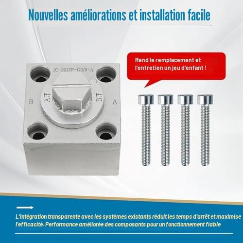 Asixxsix Vanne de Dérivation 3 Voies, Vannes D'étranglement en Acier allié pour Petite Excavatrice, Pièces de Rechange pour Mini-pelle, Vannes de Dérivation Hydrauliques pour