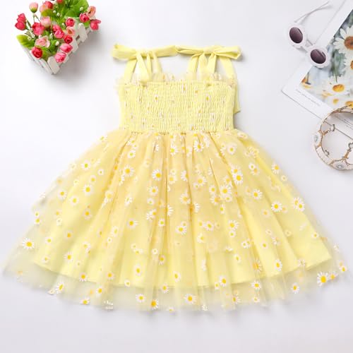 IDOPIP Baby Girls Tutu Dress Summer Sleeveless Backless Princess Birthday Party Dresses Smocked Ruffle Tulle Bowknot Sundress3