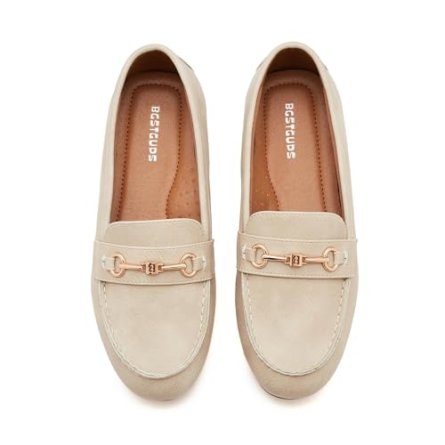 BGSTGUDS Women's Wide Loafers Shoes Cute Dressy Shoes Ladies Comfort Slip Ons Work Shoes - Image 4