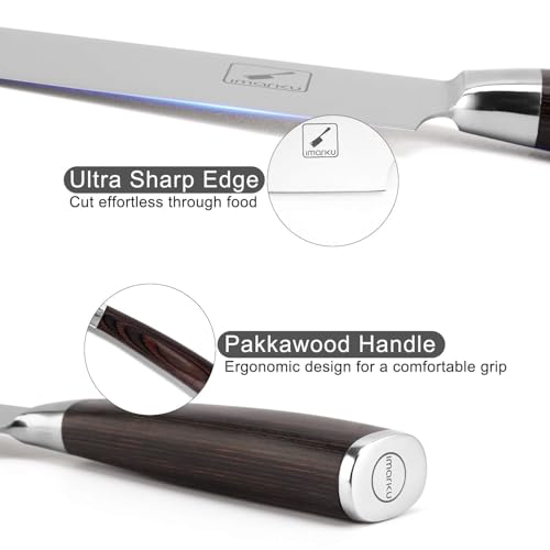 imarku Japanese Chef Knife - Sharp Kitchen Knife 8 Inch Chef's Knives HC Steel Paring Knife, Unique Gifts for Men and Women, Gifts for Mom or Dad, Kitchen Gadgets with Gift Box, Gyutou Knives - Image 6
