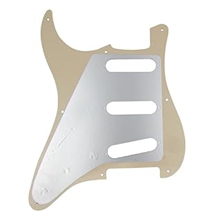 IKN 8 trous SSS Strat Pickguard guitare électrique Scratchplate avec vis pour Fender Vintage Style Stratocaster guitare… – Image 2